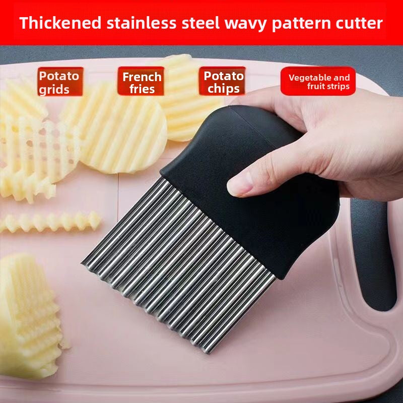 Pattern Wave cutter stainless steel wolf tooth potato cutter