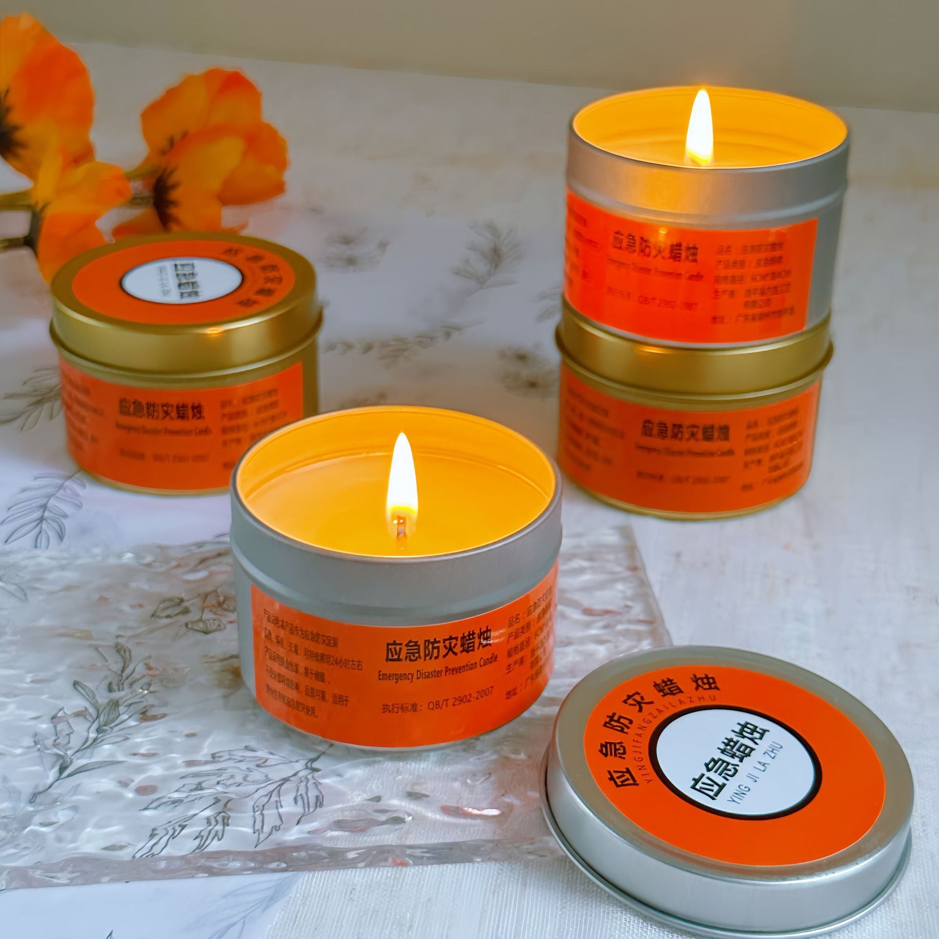 Waterproof Windproof Unscented Smokeless Candle