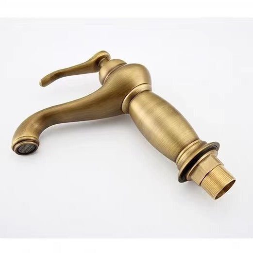 European Antique Copper Basin Mixing Faucet