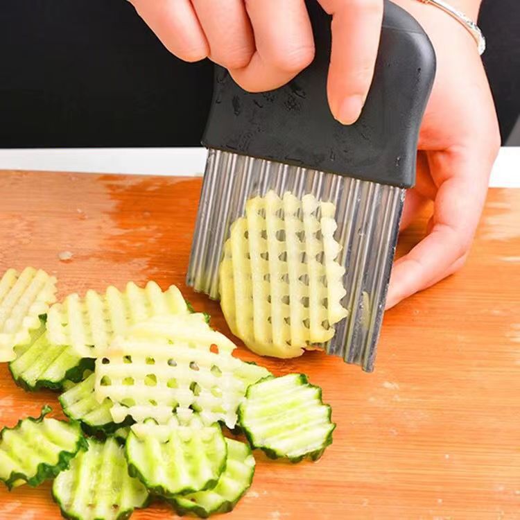Pattern Wave cutter stainless steel wolf tooth potato cutter