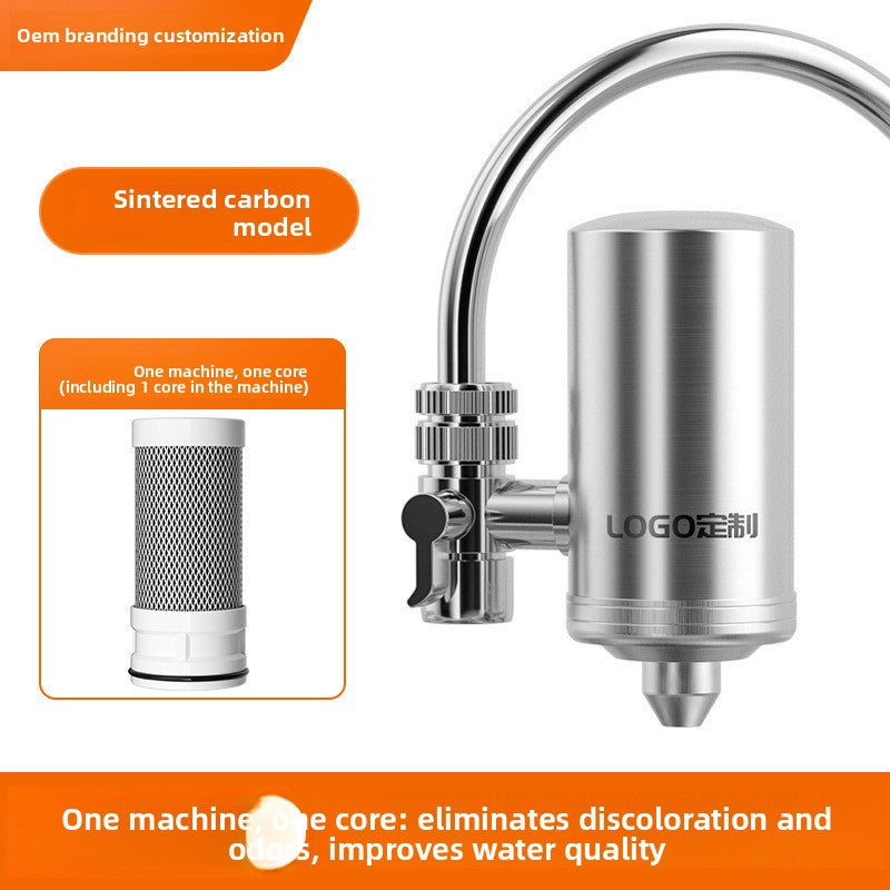 304 Stainless Steel Faucet Water Filter Pre-Filter Descaling Purifier